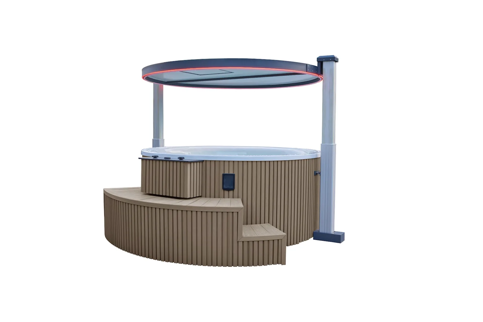 GRAND WHIRLPOOLS 350 – grosser runder Whirlpool Ø 3,50 m für 10 Personen