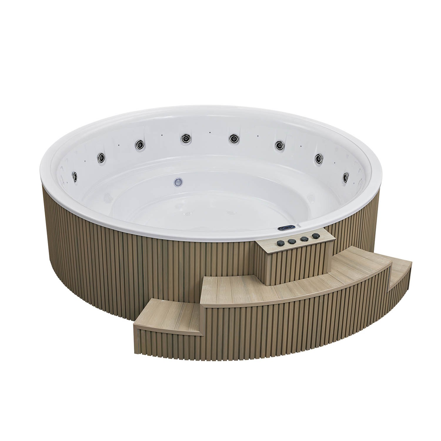 GRAND WHIRLPOOLS 250 – runder XXL Whirlpool mit Ø 2,50 m für Familien im Garten